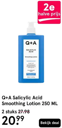 Etos Q+A Salicylic Acid Smoothing Lotion aanbieding