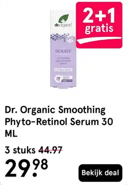 Etos Dr. Organic Smoothing Phyto-Retinol Serum aanbieding