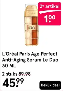 Etos L'Oréal Paris Age Perfect Anti-Aging Serum Le Duo aanbieding