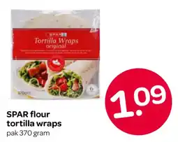 Spar SPAR flour tortilla wraps aanbieding
