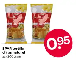 Spar SPAR tortilla chips naturel aanbieding