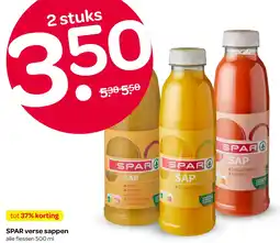 Spar SPAR verse sappen aanbieding
