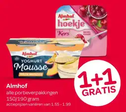 Spar Almhof alle portieverpakkingen aanbieding