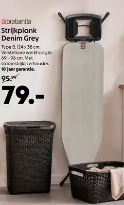 AllesZ Brabantia strijkplank denim grey aanbieding