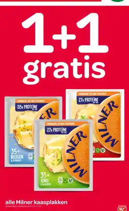 Spar alle Milner kaasplakken aanbieding