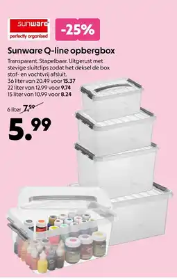 AllesZ Sunware Q-line opbergbox aanbieding