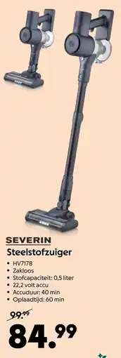 AllesZ severin steelstofzuiger aanbieding