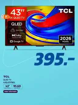 Electroworld Tcl qled tv 43qled780l aanbieding