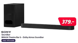 Electroworld Sony Soundbar BRAVIA Theatre Bar 6 - Dolby Atmos Soundbar aanbieding