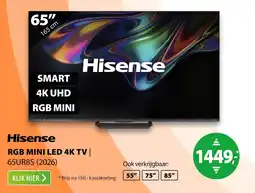Expert Hisense RGB MINI LED 4K TV | 65UR8S (2026) aanbieding