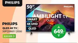 Expert Philips QLED 4K TV | 50PQS8601 (2026) aanbieding