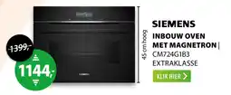 Expert Siemens inbouw oven met magnetron cm724g1b3 aanbieding