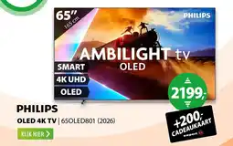 Expert Philips OLED 4K TV | 65OLED801 (2026) aanbieding