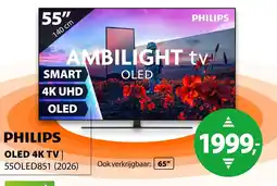 Expert Philips OLED 4K TV | 55OLED851 (2026) aanbieding