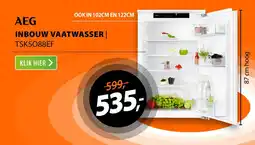 Expert AEG inbouw vaatwasser TSK5088EF aanbieding
