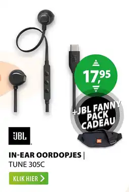Expert Jbl in-ear oordopjes tune 305c aanbieding