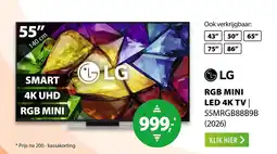 Expert LG RGB MINI LED 4K TV | 55MRGB88B9B aanbieding