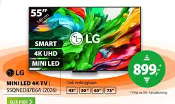 Expert LG MINI LED 4K TV | 55QNED87B6A (2026) aanbieding