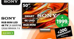 Expert Sony rgb mini led 4k tv k-50xr79b aanbieding