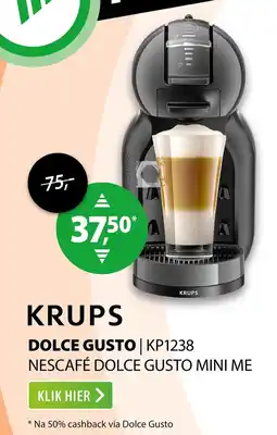 Expert krups dolce gusto | kp1238 nescafé dolce gusto mini me aanbieding