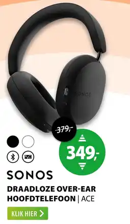 Expert sonos draadloze over-ear hoofdtelefoon | ace aanbieding
