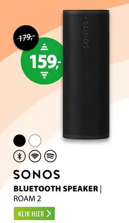 Expert sonos bluetooth speaker | roam 2 aanbieding
