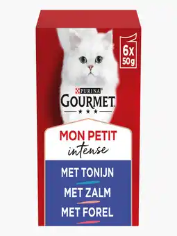 Flink Gourmet Mon petit intense fijne stukjes met tonijn/zalm/forel aanbieding