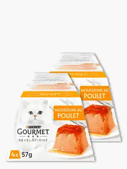 Flink Purina Gourmet Révélations - Pâtée mousseline pour chat au poulet & sauce (4x57g) 2x aanbieding