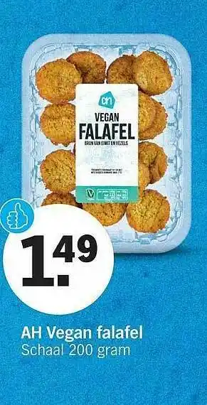 Albert Heijn AH Vegan Falafel Schaal 200 Gram aanbieding