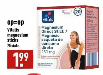 ALDI Vitalis Magnesium Stick aanbieding