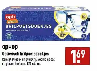 ALDI Optiwisch Brilpoetsdoekjes aanbieding