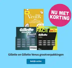 Plein.nl Gillette en gillette venus grootverpakkingen aanbieding