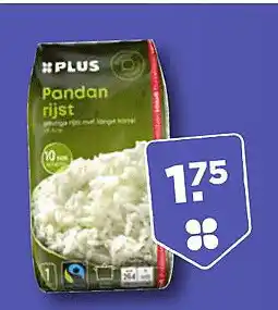 PLUS Pandan Rijst aanbieding