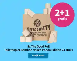 Plein.nl The Good Roll Toilet papier Bamboe Naked Panda Edition aanbieding
