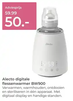 Prenatal Alecto digitale flessenwarmer BW900 aanbieding