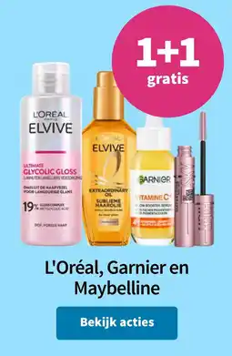 Plein.nl L'Oréal, Garnier en Maybelline aanbieding