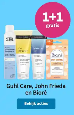 Plein.nl Guhl Care, John Frieda en Bioré aanbieding