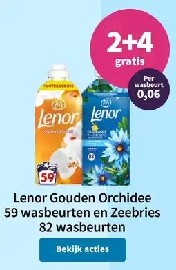 Plein.nl Lenor gouden orchidee en zeebries aanbieding
