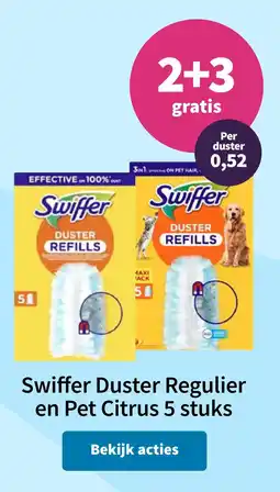 Plein.nl Swiffer Duster Regulier en Pet Citrus aanbieding