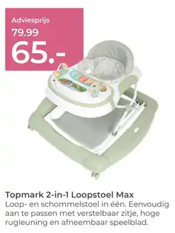 Prenatal Topmark 2-in-1 loopstoel max aanbieding