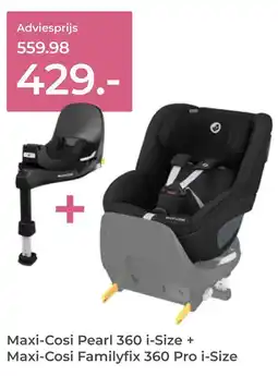 Prenatal Maxi-Cosi Pearl 360 i-Size + Maxi-Cosi Familyfix 360 Pro i-Size aanbieding