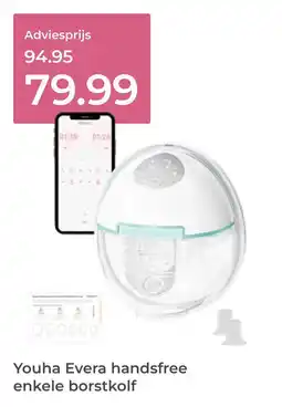 Prenatal Youha Evera handsfree enkele borstkolf aanbieding
