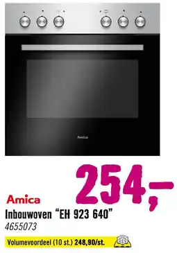 Hornbach Amica Inbouwoven "EH 923 640" aanbieding