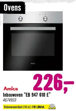 Hornbach Amica Inbouwoven "EB 947 610 E" aanbieding