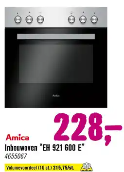Hornbach Amica Inbouwoven "EH 921 600 E" aanbieding