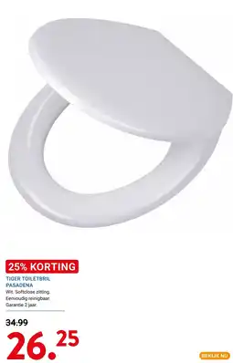 Kluswijs Tiger toiletbril Pasadena aanbieding