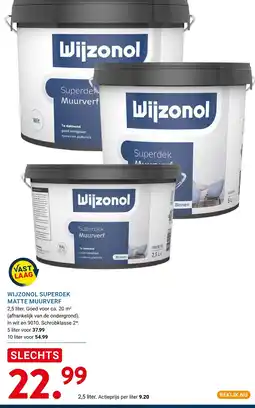 Kluswijs Wijzonol superdek matte muurverf aanbieding