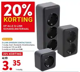 Kluswijs Q-LINK OPBOUW CONTACTDOOS aanbieding