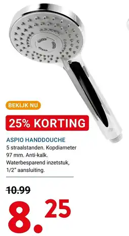 Kluswijs Aspio handdouche aanbieding