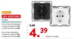 Kluswijs Q Link Inbouwcontacdoos aanbieding